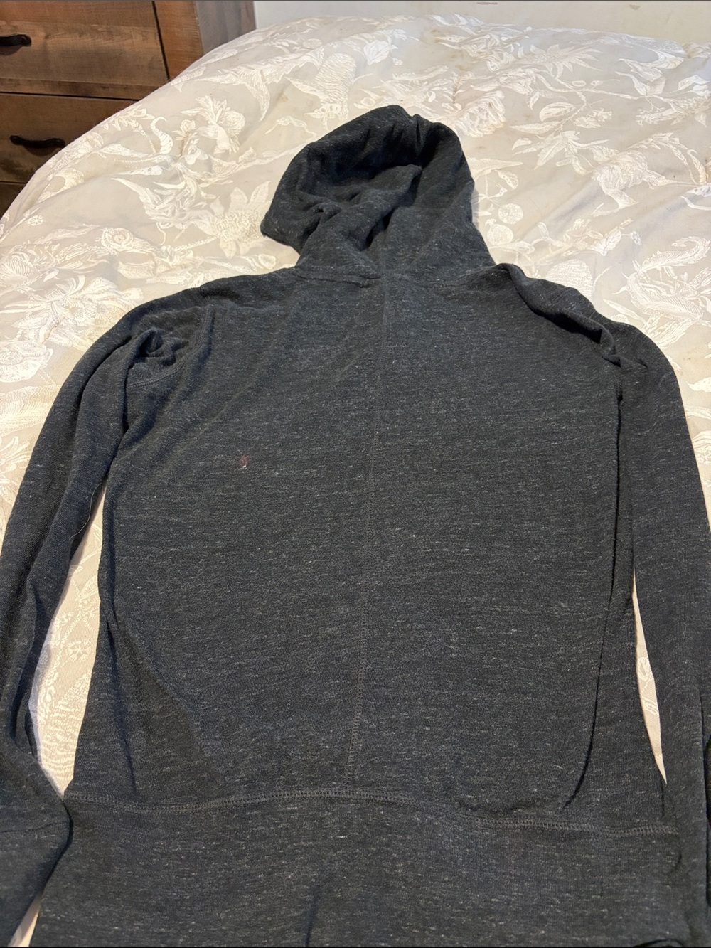 Nike Charcoal Gray Lightweight Full-Zip Hoodie Jacket - Picture 10 of 13